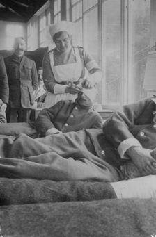 Corporal J. Mant in Canadian Hospital, Le Touquet, between c1910 and c1915. Creator: Bain News Service