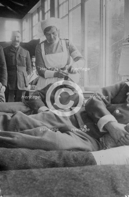 Corporal J. Mant in Canadian Hospital, Le Touquet, between c1910 and c1915. Creator: Bain News Service.