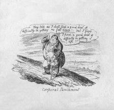 Corporal Punishment 1829. Artist: George Cruikshank