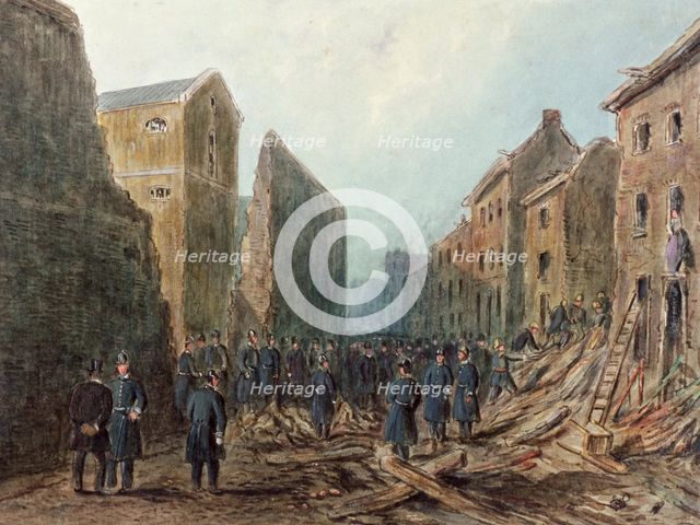 Corporation Row, Finsbury, London, c1867. Artist: Anon