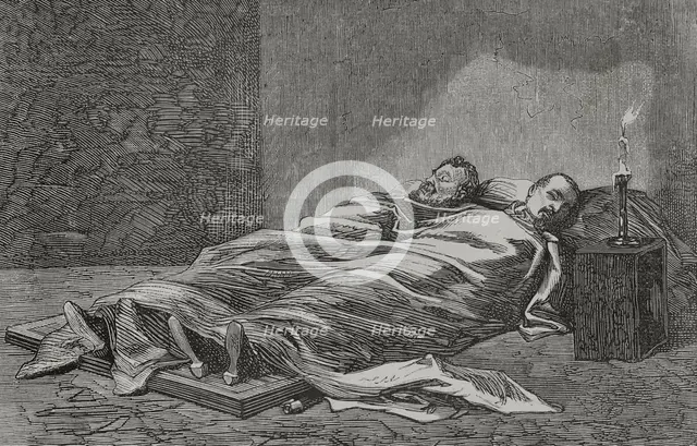 Corpses of the French generals Claude Lecomte and Jacques Leon Clément-Thomas, Paris Commune, 1871. Creator: Andrés Ovejero.