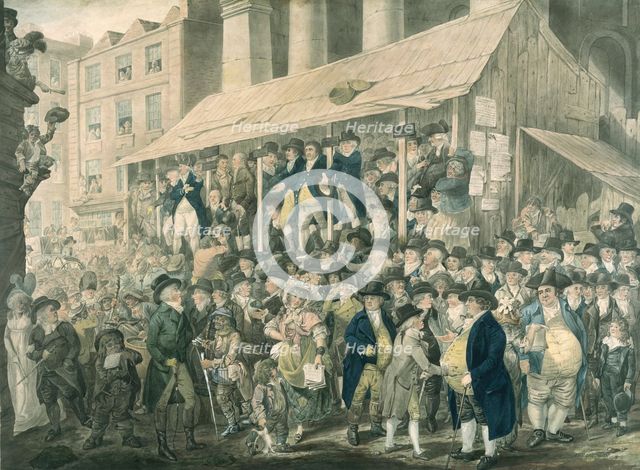 Corpulent gentlemen, 1796.  Creator: Robert Dighton.