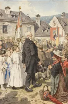 Corpus Christi procession, 1895. Creator: Alois Greil