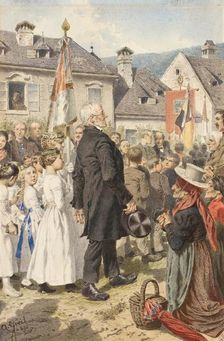 Corpus Christi procession, 1895. Creator: Alois Greil