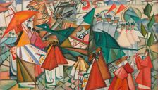 Corpus Christi Procession, 1913. Creator: Souza-Cardoso, Amadeo de (1887-1918)