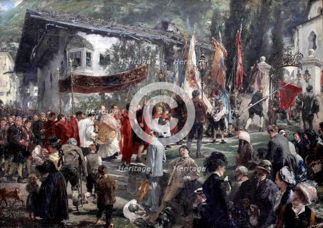 Corpus Christi Procession at Hofgastein, 1880.