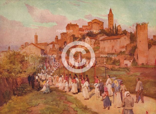 'Corpus Domini at Viterbo', c1900 (1913). Artist: Walter Frederick Roofe Tyndale.