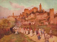 Corpus Domini at Viterbo c1900 (1913). Artist: Walter Frederick Roofe Tyndale