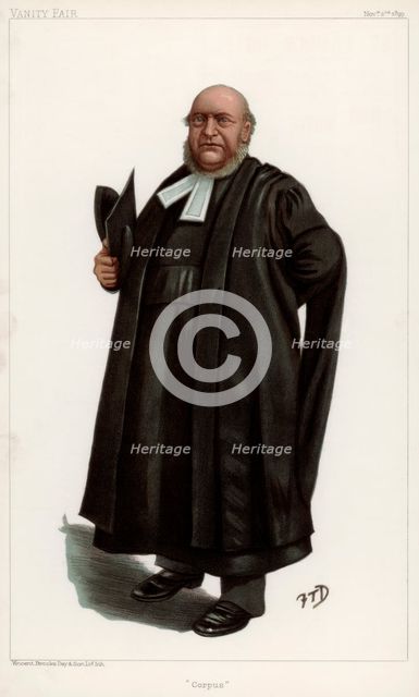 'Corpus', the Reverend Thomas Fowler, Vice-Chancellor of Oxford University, 1899.Artist: FTD