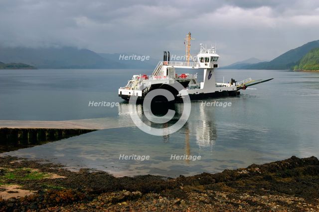 Corran Ferry, Loch Linnhe, Highland, Scotland. Creator: Peter Thompson.