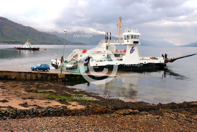 Corran Ferry, Loch Linnhe, Highland, Scotland. Creator: Peter Thompson.