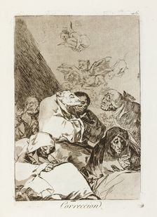 Correccion.; Los Caprichos, pl.46, 1799. Creator: Francisco Goya