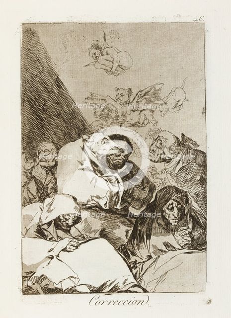 Correccion.; Los Caprichos, pl.46, 1799. Creator: Francisco Goya.