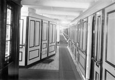 Corridor and cabins on SS Insulinde 1914. Creator: Kirk & Sons of Cowes