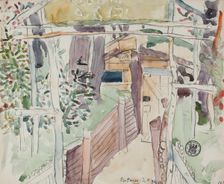 Corridor to the Dugout. Optowa, May 3, 1916 May 3, 1916. Creator: Leopold Gottlieb