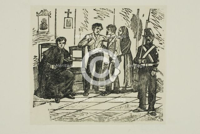 Corrido:The Death Room of a Sentenced Man, n.d. Creator: José Guadalupe Posada.