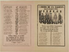 Corrido of A Brave Oaxacan, 1911. Creator: José Guadalupe Posada