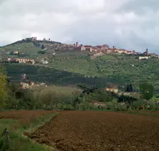 Cortona, a hill town in central Italy