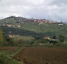 Cortona, a hill town in central Italy