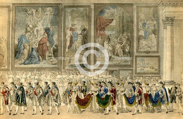 'Cortège nuptial de Napoléon et de Marie Louise d'Autriche', 1810, (1921). Creators: Unknown, Benjamin Zix.