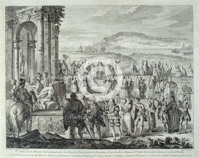 Cortège of Janus, 1764. Artist: De Fehrt, A. J. (1723-1774)