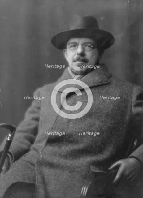 Cortissoz, Royal, Mr., portrait photograph, 1916 Apr. 10. Creator: Arnold Genthe.