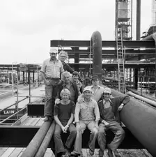 Coryton Oil Refinery, Thurrock, Essex, 04/08/1980. Creator: John Laing plc