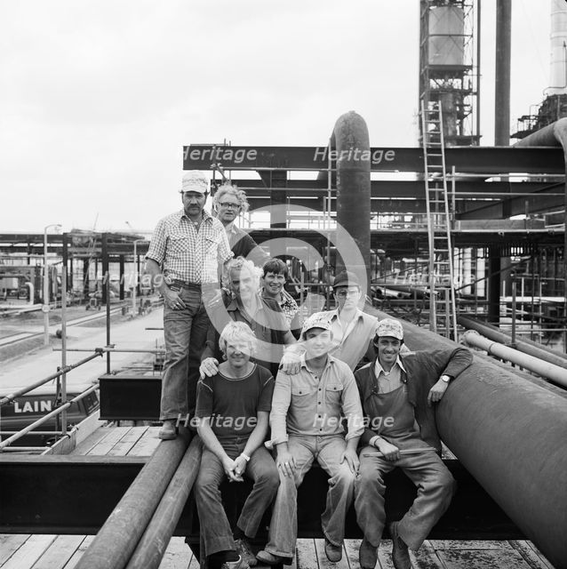 Coryton Oil Refinery, Thurrock, Essex, 04/08/1980. Creator: John Laing plc.