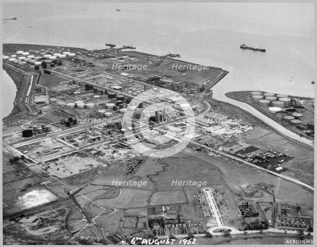 Coryton Oil Refinery, Thurrock, Essex, 06/08/1952. Creator: John Laing plc.