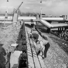Coryton Oil Refinery, Thurrock, Essex, 27/03/1954. Creator: John Laing plc