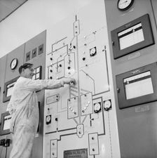 Coryton Oil Refinery, Thurrock, Essex, 27/03/1954. Creator: John Laing plc