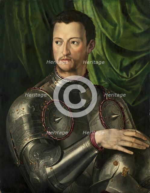 Cosimo de Medici in Armour, 1545. Creator: Agnolo Bronzino.