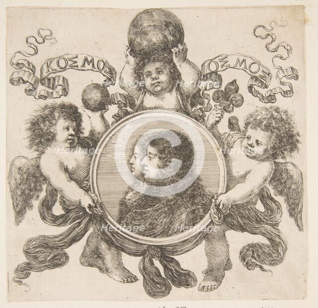 Cosimo de Medici, Prince of Tuscany, and His Wife, Marguerite Louise d'Orleans, 1661. Creator: Stefano della Bella.