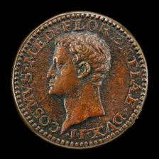 Cosimo I de Medici, 1519-1574, 2nd Duke of Florence 1537, later Grand Duke of Tuscany 1569 [reverse Creator: Domenico de'Vetri