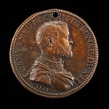 Cosimo I de Medici, 1519-1574, 2nd Duke of Florence 1537, later Grand Duke of Tuscany [obverse], 15 Creator: Domenico Poggini
