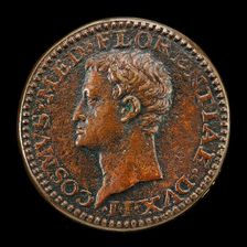Cosimo I de Medici, 1519-1574, 2nd Duke of Florence 1537, later Grand Duke of Tuscany 1569 [reverse Creator: Domenico de'Vetri