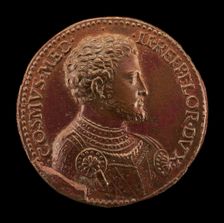 Cosimo I de Medici, 1519-1574, Duke of Florence 1537 [obverse], 1537. Creator: Domenico de'Vetri