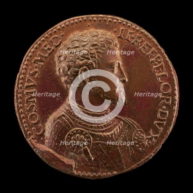 Cosimo I de' Medici, 1519-1574, Duke of Florence 1537 [obverse], 1537. Creator: Domenico de'Vetri.