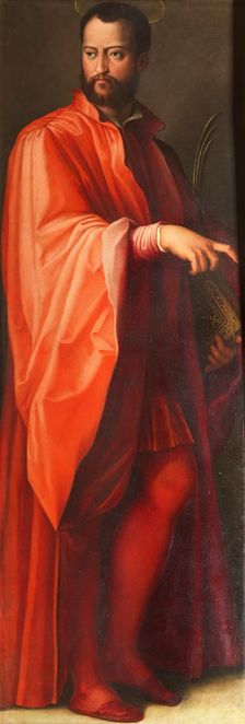 Cosimo I de Medici as Saint Damian, 1557-1559. Creator: Vasari, Giorgio (1511-1574)