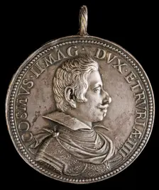 Cosimo II de Medici, 1590-1621, 4th Grand Duke of Tuscany 1609 [obverse], 1618. Creator: Gasparo Mola