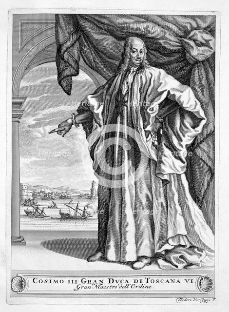 Cosimo III de' Medici, Grand Duke of Tuscany, 1701. Creator: Theodor Verkruys.