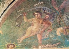 Cosmogonic mosaic representing celestial, terrestrial and aquatic deities. Nubs and Noius detail.…