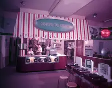 Cosmopolitan Corner HMV, Oxford Street, London, 1953. Creator: Arthur Charles Kirby Ware