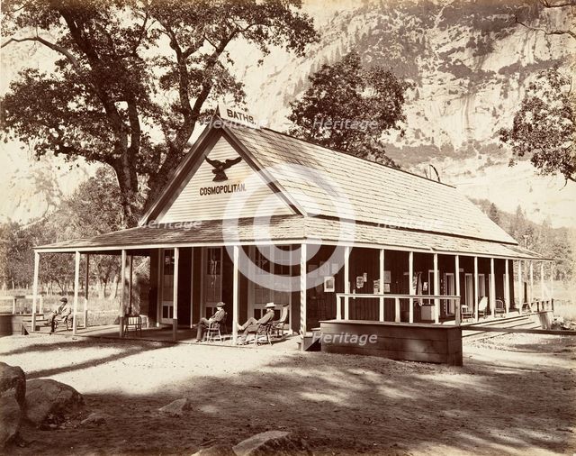 Cosmopolitan Saloon, ca. 1872, printed ca. 1876. Creator: Carleton Emmons Watkins.