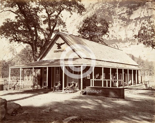 Cosmopolitan Saloon, ca. 1872, printed ca. 1876. Creator: Carleton Emmons Watkins.