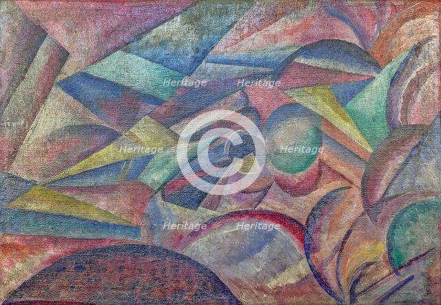 Cosmos, 1910. Creator: Bogomazov, Alexander Konstantinovich (1880-1930).