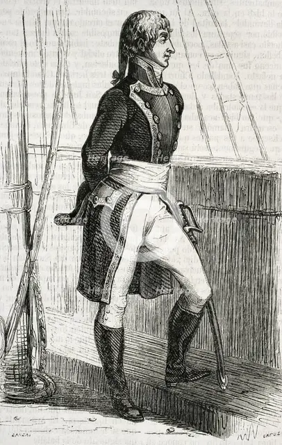 Cosme Damian Churruca y de Elorza, (Motrico,1761-Battle of Trafalgar, 1805), Spanish mariner, 1852. Creators: Eusebio Zarza, Tomás Carlos Capuz.