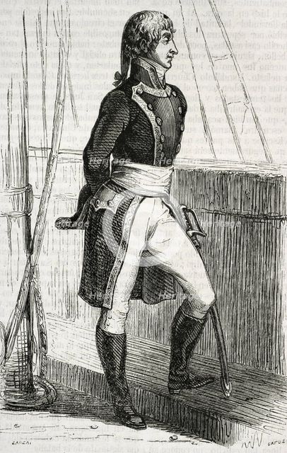 Cosme Damian Churruca y de Elorza, (Motrico,1761-Battle of Trafalgar, 1805), Spanish mariner, 1852. Creators: Eusebio Zarza, Tomás Carlos Capuz.