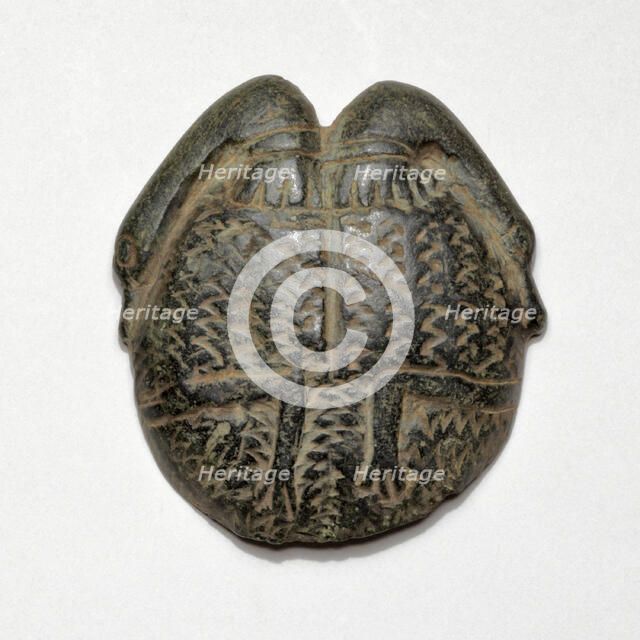 Cosmetic Saucer Decorated with Swans, Egypt, New Kingdom, Dynasty 18-20 (about 1550-1070 BCE). Creator: Unknown.