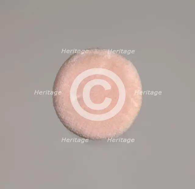 Cosmetic powder puff from Mae's Millinery Shop, 1941-1994. Creator: Prince Matchabelli Inc.